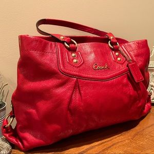 Coach Red Ashley Leather Shoulder | Handbag